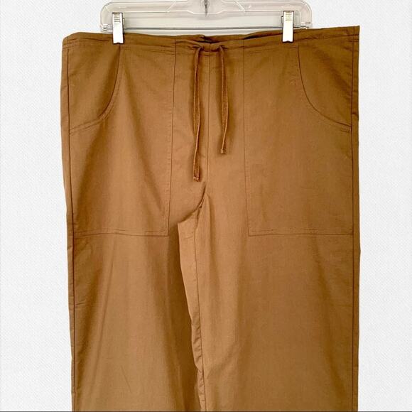 Chico's Dune Stretch High Rise Wide Leg Cropped Pants Size 1 M 8 - Picture 2 of 10